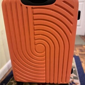 Orange and Teal Hardshell Suitcase